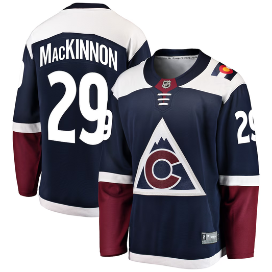 Men's Colorado Avalanche Nathan MacKinnon #29 Fanatics Navy Alternate Jersey