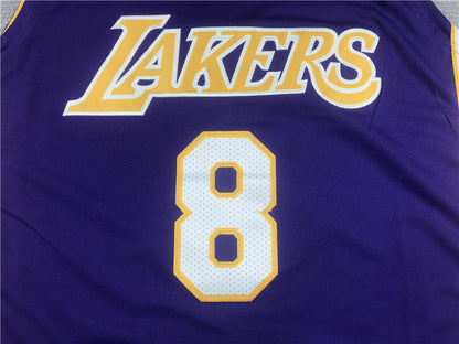 Men's Los Angeles Lakers Kobe Bryant 2000-01 Purple Hardwood Classics Authentic Jersey1