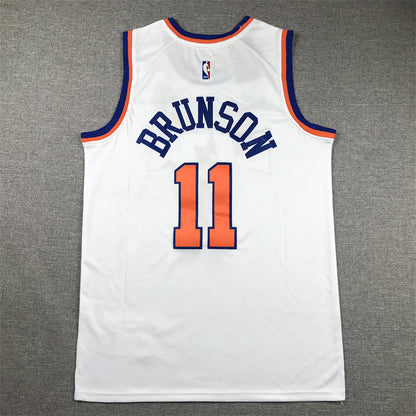 Men's New York Knicks Jalen Brunson #11 White Swingman Jersey1 - Association Edition