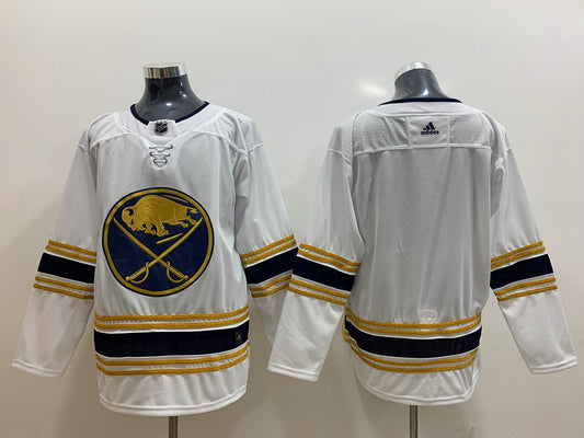 Men's Buffalo Sabres White Blank Player Jersey1