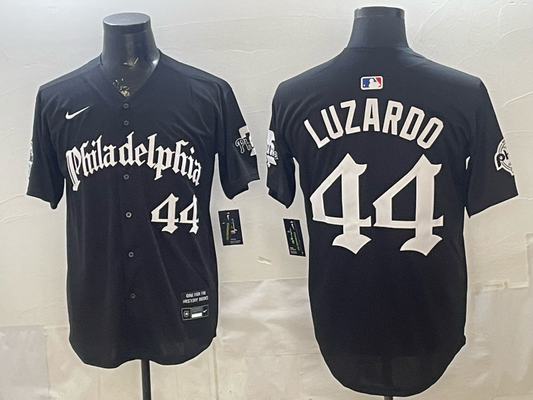 Men's Philadelphia Phillies Jesus Luzardo #44 Black Limited Player Jersey
