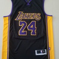 Men's Los Angeles Lakers Kobe Bryant #24 NBA Black Swingman Jersey1