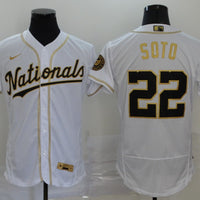Men's Washington Nationals Juan Soto #22 White Authentic Game Jersey1