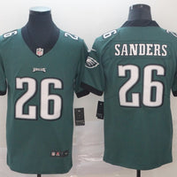 Men's Philadelphia Eagles Miles Sanders #26 Midnight Green Game Jersey1