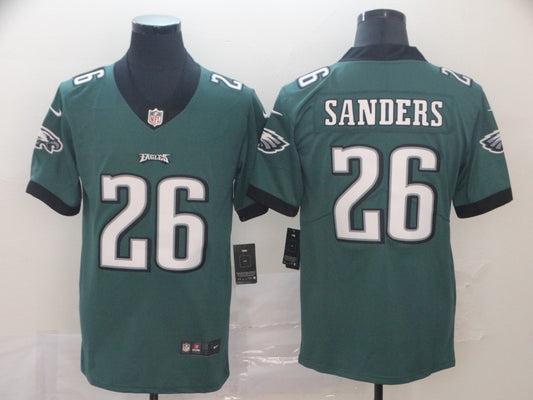 Men's Philadelphia Eagles Miles Sanders #26 Midnight Green Game Jersey1