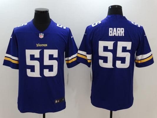 Men's Minnesota Vikings Anthony Barr #55 Purple Game Jersey1