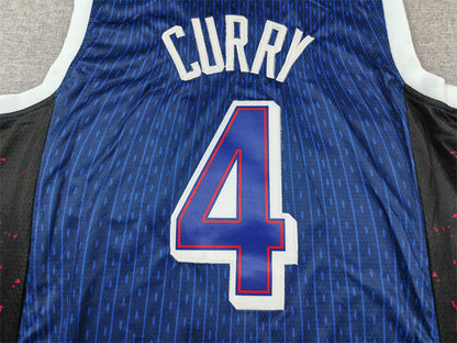 Men's 2024 USA Dream Team Stephen Curry #4 Navy Authentic Player Jersey