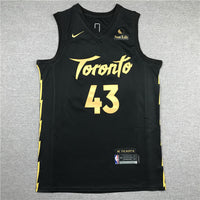 Men's Toronto Raptors Pascal Siakam Black 2020/21 Fast Break Player Jersey1