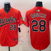 Men's Baltimore Orioles Trey Rogers #28 Orange Alternate Limited Player Jersey