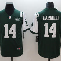 Men's New York Jets #14 Sam Darnold Green Game Jersey1