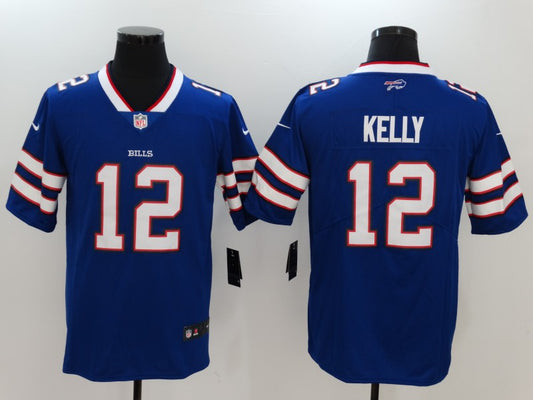 Men's Buffalo Bills Jim Kelly #12 Blue Game Jersey1