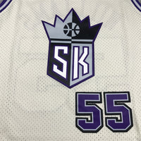 Men's Sacramento Kings Jason Williams #55 Cream Hardwood Classics Swingman Jersey1