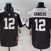 Men's Cleveland Browns Shedeur Sanders #12 Brown Game Jersey
