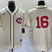 Men's Chicago Cubs Patrick Wisdom #16 Cream Player Name Jersey1
