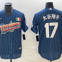 Men's Los Angeles Dodgers Shohei Ohtani #17 Royal Player Game Jersey1