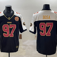 Men's San Francisco 49ers Nick Bosa #97 Black Team Player Game Jersey1