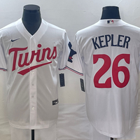 Men's Minnesota Twins Max Kepler #26 White Home Replica Player Jersey1