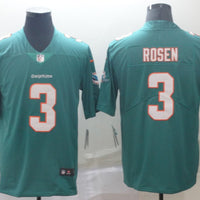 Men's Miami Dolphins Josh Rosen #3 Green Game Jersey1