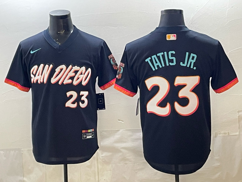 Men's San Diego Padres Fernando Tatis Jr. #23 Obsidian 2026 City Connect Stadium Jersey