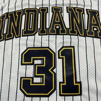 Men's Indiana Pacers Reggie Miller #31 White Hardwood Classics Swingman Jersey1