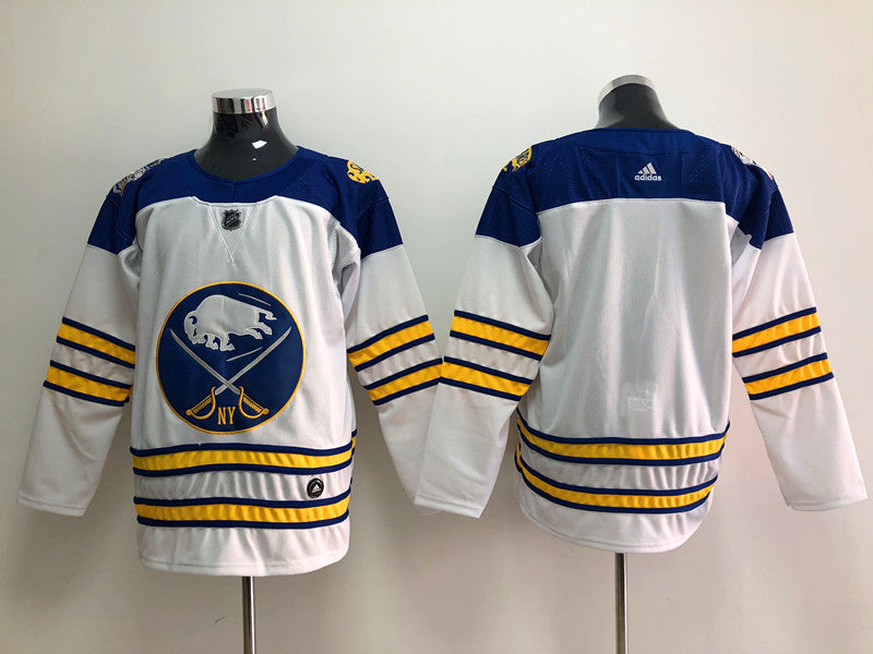 Men's Buffalo Sabres White Blank Jersey1