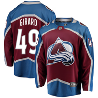 Men's Colorado Avalanche Samuel Girard #49 Burgundy Breakaway Player Jersey1