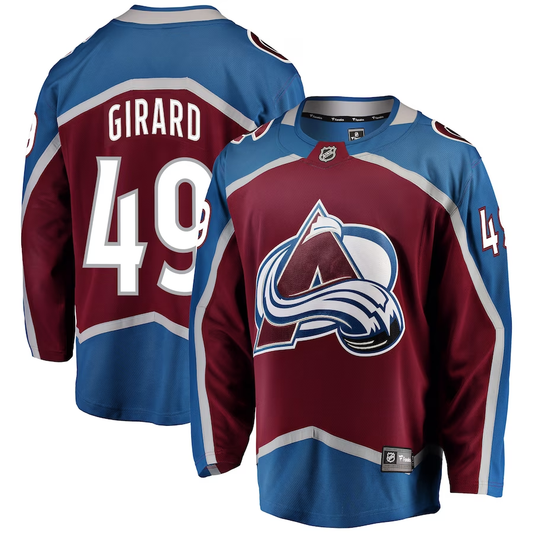 Men's Colorado Avalanche Samuel Girard #49 Burgundy Breakaway Player Jersey1