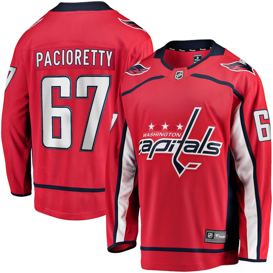 Men's Washington Capitals Max Pacioretty #67 Red Home Breakaway Player Jersey1