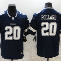 Men's Dallas Cowboys Tony Pollard #20 Navy Game Player Jersey1