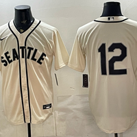 Men's Seattle Mariners Josh Naylor #12 Cream Limited Player Jersey