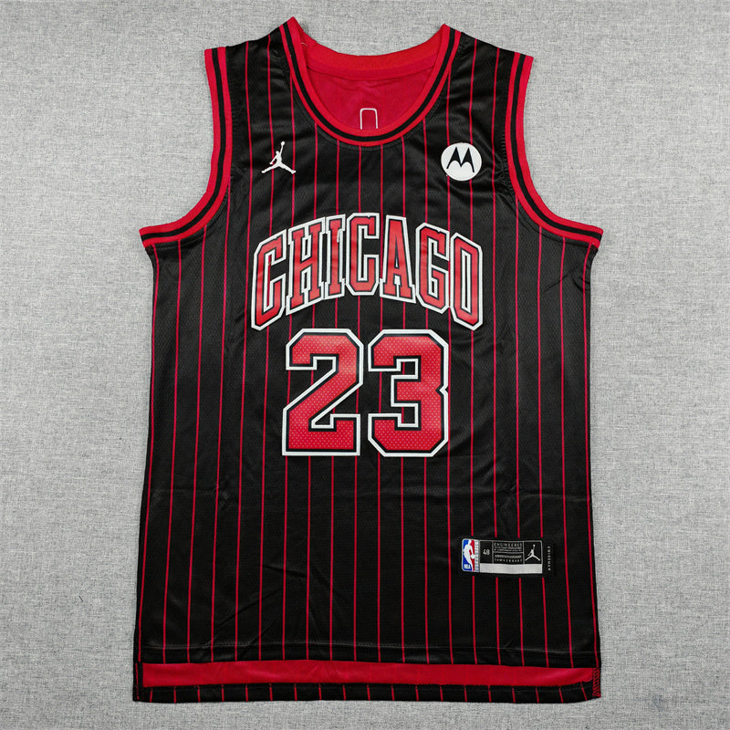 Men's Chicago Bulls Michael Jordan #23 Black Swingman Player Jersey - Statement Edition