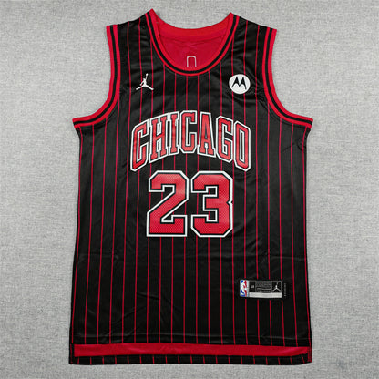 Men's Chicago Bulls Michael Jordan #23 Black Swingman Player Jersey - Statement Edition