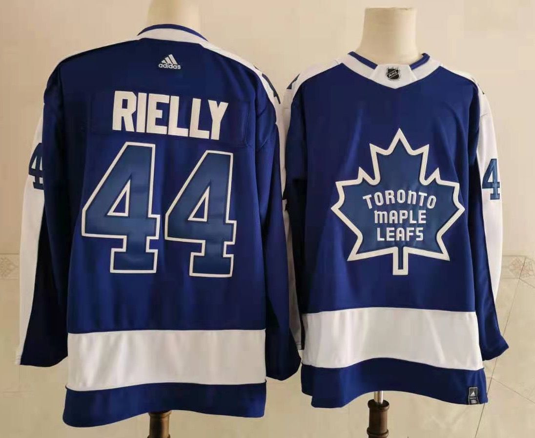 Men's Toronto Maple Leafs Morgan Rielly #44 Blue Breakaway Player Jersey1