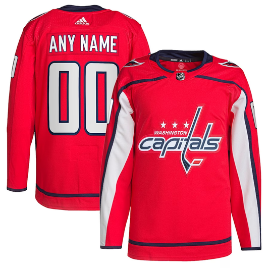 Men's Washington Capitals Red Home Primegreen Authentic Pro Custom Jersey1