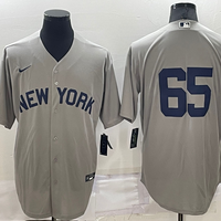 Men's New York Yankees Nestor Cortes Jr. #65 Gray Replica Player Name Jersey1