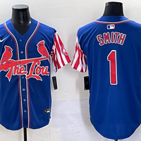Men's St. Louis Cardinals Ozzie Smith #1 Royal Replica Game Jersey