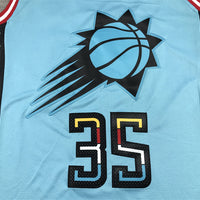 Men's Phoenix Suns Kevin Durant #35 Turquoise 2022/23 Swingman Jersey1 - City Edition