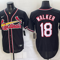 Men's St. Louis Cardinals Jordan Walker #18 Black Replica Player Jersey