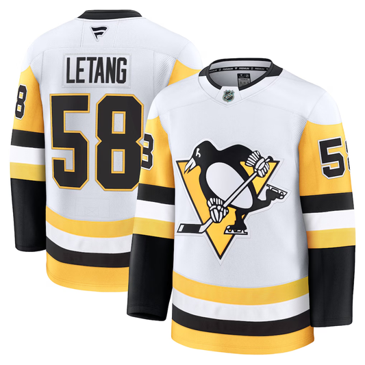 Men's Pittsburgh Penguins Kris Letang #58 Fanatics White Premium Jersey