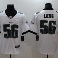 Men's Philadelphia Eagles Chris Long #56 White Game Jersey1