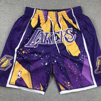 Men's Los Angeles Lakers Purple Swingman Pocket Shorts1