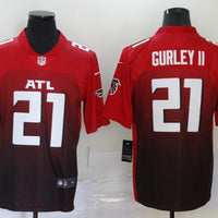Men's Atlanta Falcons Todd Gurley II #21 Red 2nd Alternate Game Jersey1