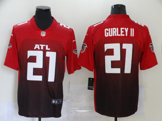 Men's Atlanta Falcons Todd Gurley II #21 Red 2nd Alternate Game Jersey1