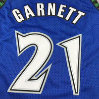 Men's Minnesota Timberwolves #21 Kevin Garnett Hardwood Classics Swingman Jersey1
