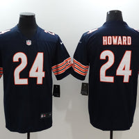 Men's Chicago Bears Jordan Howard #24 Navy Game Player Jersey1