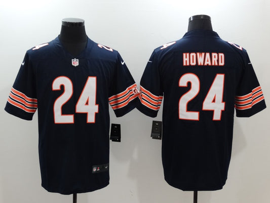 Men's Chicago Bears Jordan Howard #24 Navy Game Player Jersey1