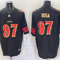 Men's San Francisco 49ers Nick Bosa #97 Black 2025 Rivalries Collection Game Jersey