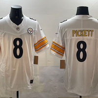 Men's Pittsburgh Steelers Kenny Pickett #8 White Game Jersey1