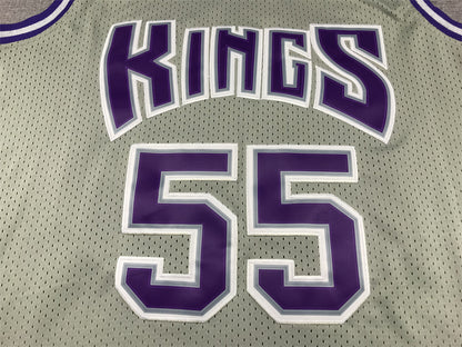 Men's Sacramento Kings Jason Williams #55 Gray 2000/01 Hardwood Classics Swingman Jersey1