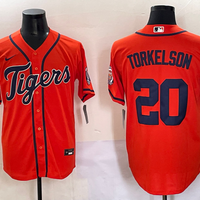 Men's Detroit Tigers Spencer Torkelson #20 Orange Limited Player Jersey